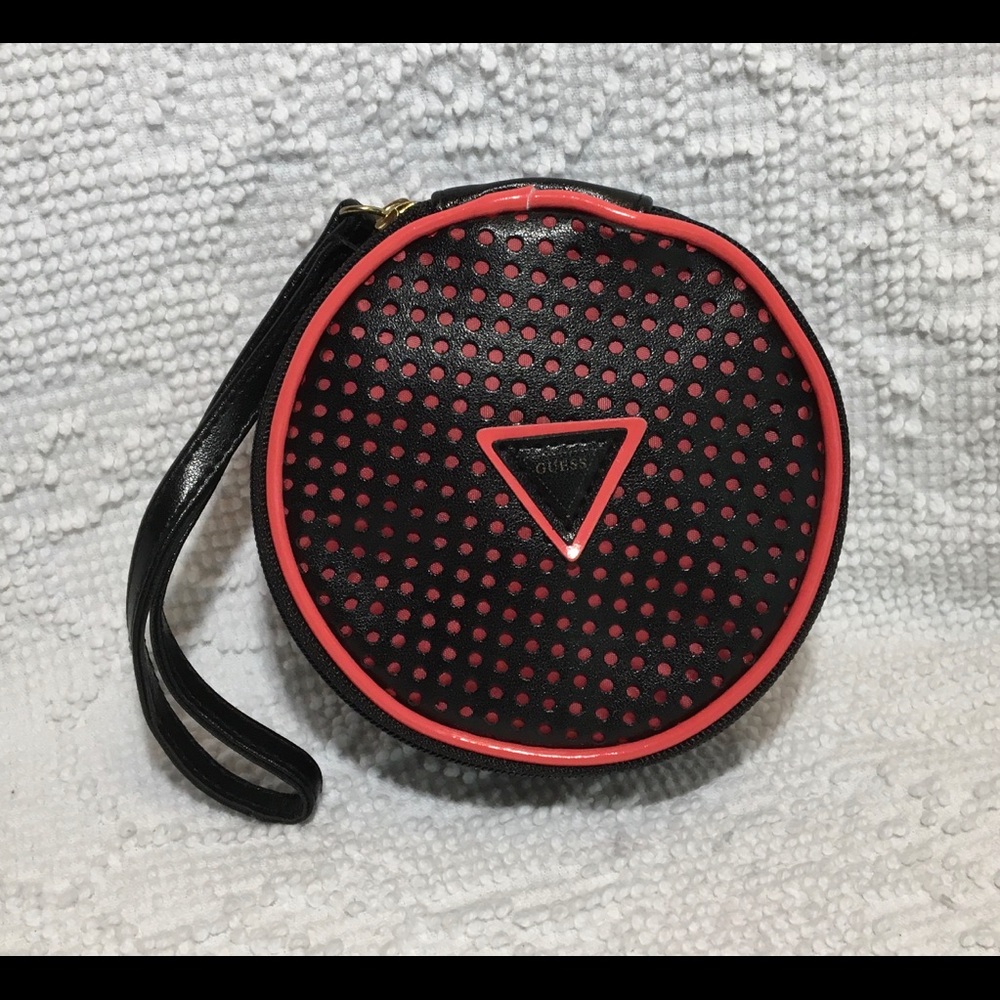 Guess Round Vegan Leather Wristlet - Picture 9 of 9
